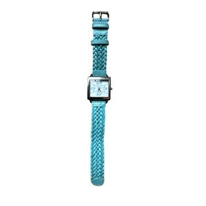 ECCLISSI Ladies Watch 23280 Sterling Silver Turquoise Leather Band